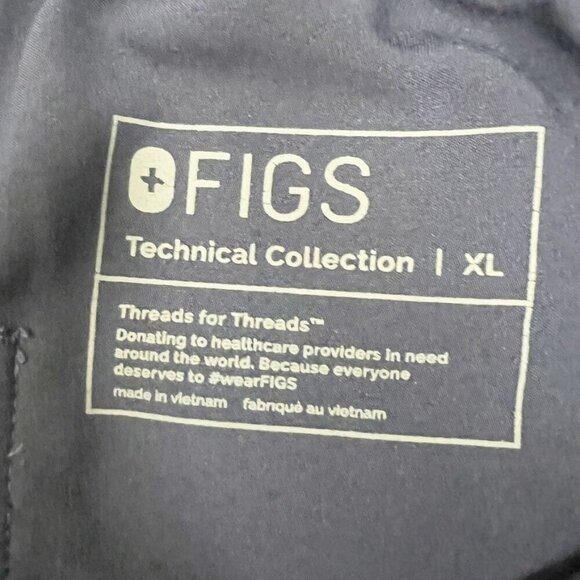 Figs Technical Collection Pisco Basic Scrub Pants Pull On Navy Men's Size XL - Picture 7 of 16